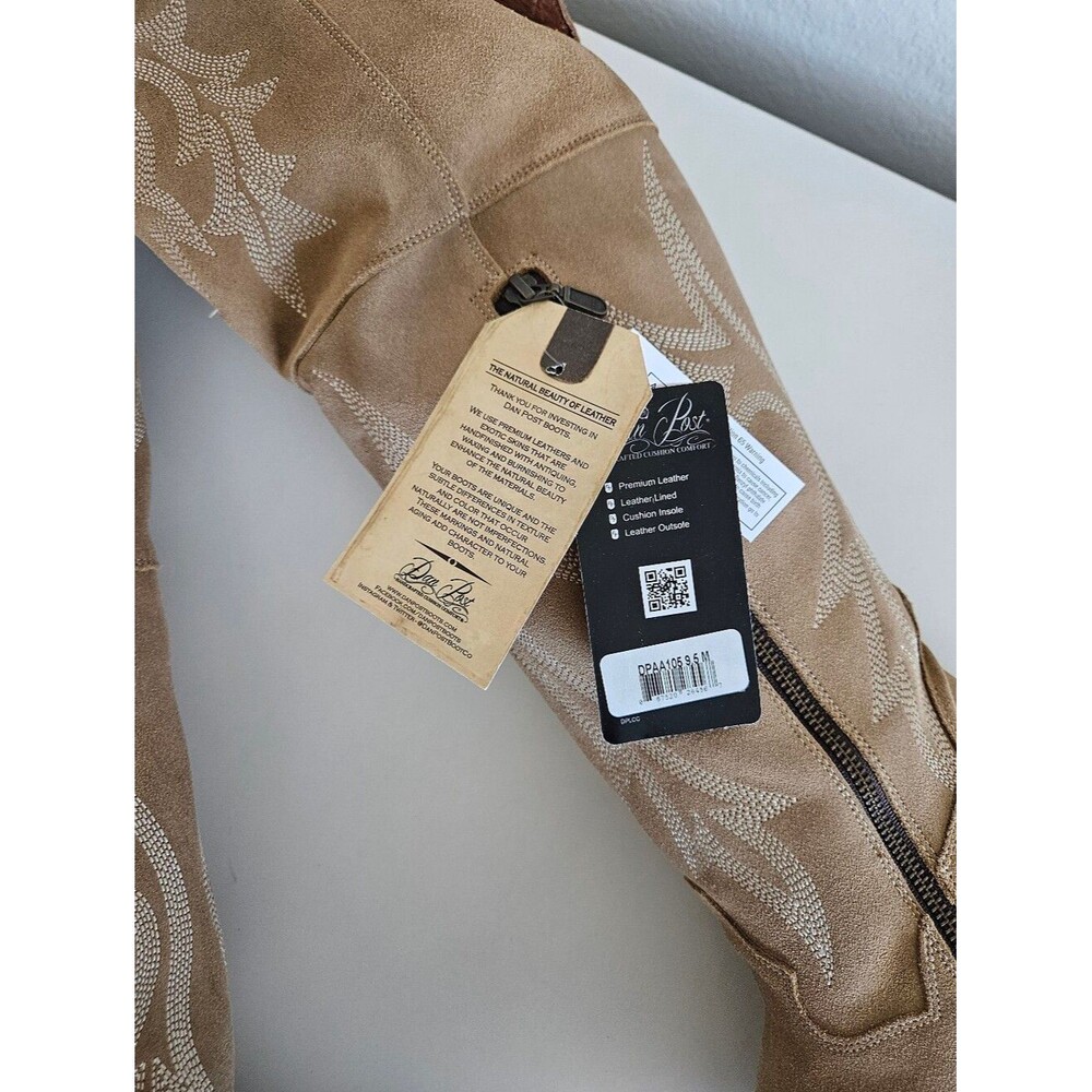 NWT Dan Post | Jilted Suede Tall Heel Boots DPAA 105 Women 9.5M Western Cowgirl - Picture 9 of 10
